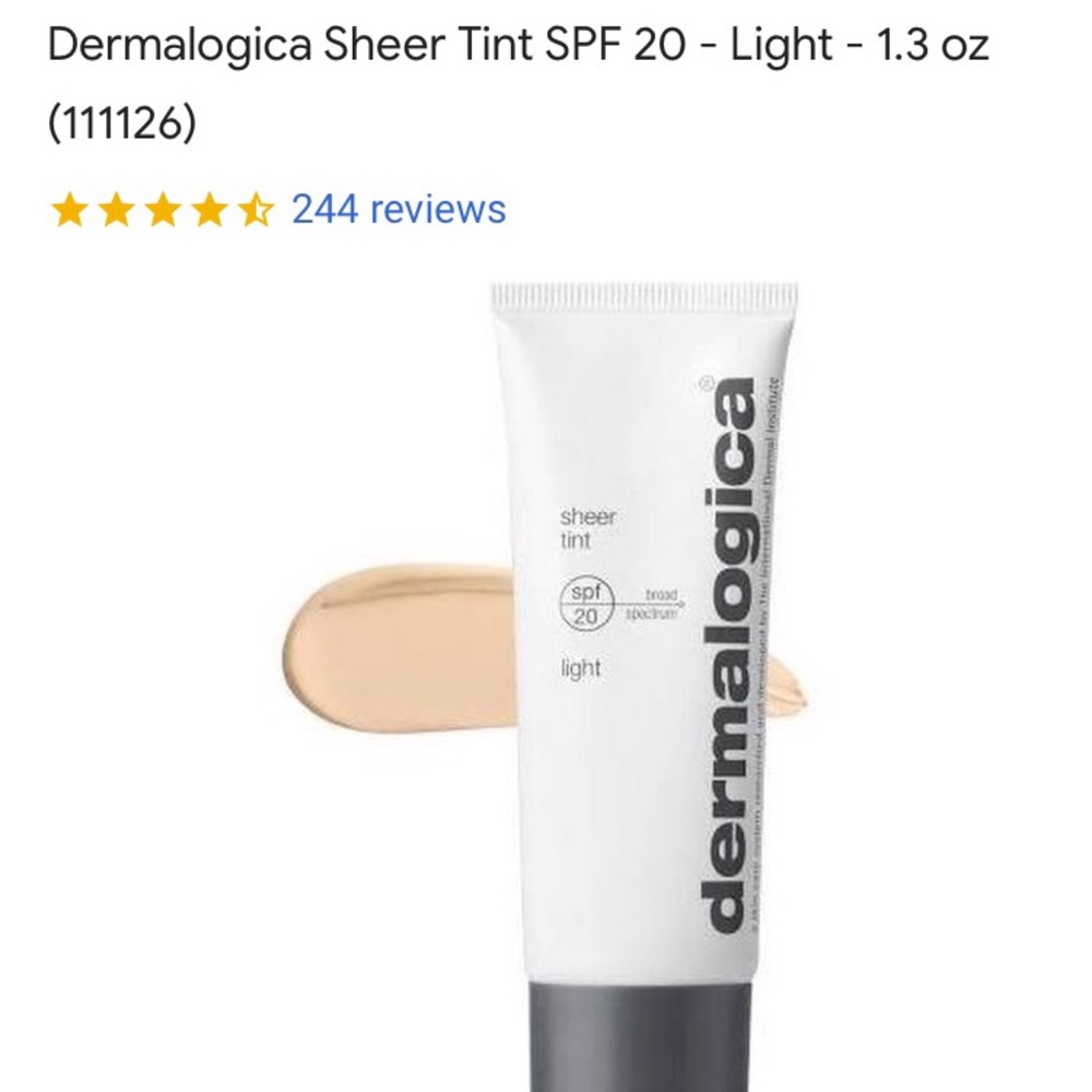 NIB DERMALOGICA Sheer Tint ☀️SPF 20✨LIGHT 1.3 oz